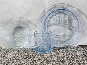 Vintage Blue Tiara Nursery Rhyme Set